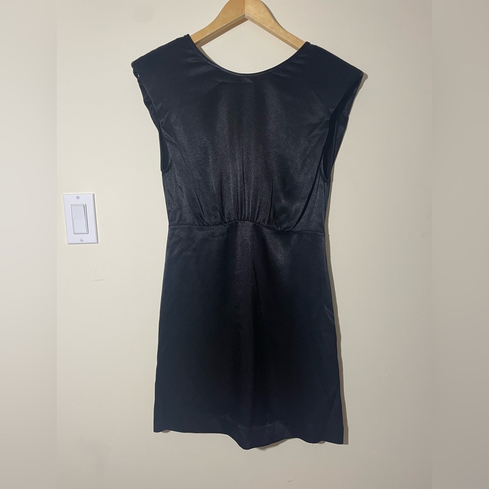 ba&sh Norma V-Back Mini Dress Black - Picture 4 of 9